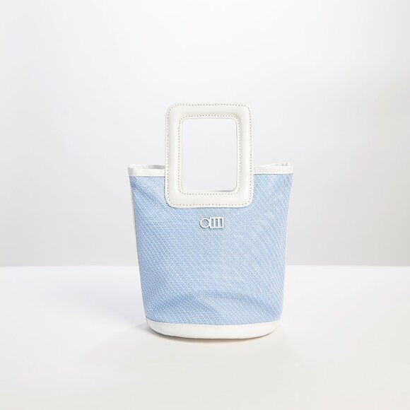 Solid & Striped The Pookie Mini Tote Bag - Sky Mesh - Picture 3 of 16